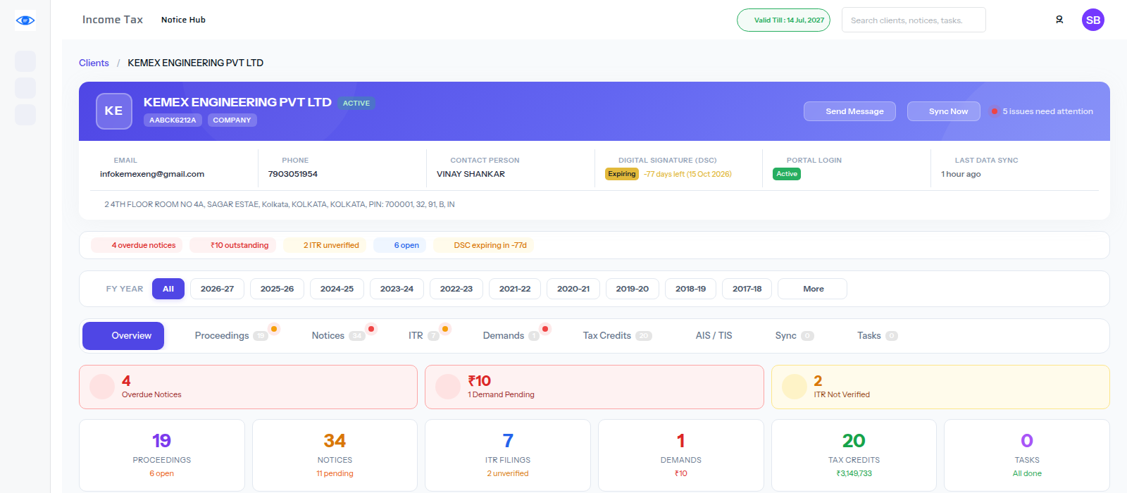 Client 360 — TaxEye