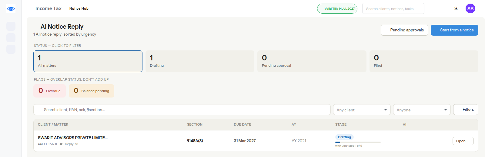 AI Notice Reply — TaxEye