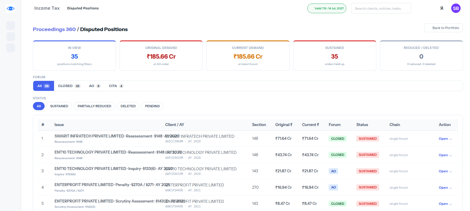 Proceedings 360 — TaxEye